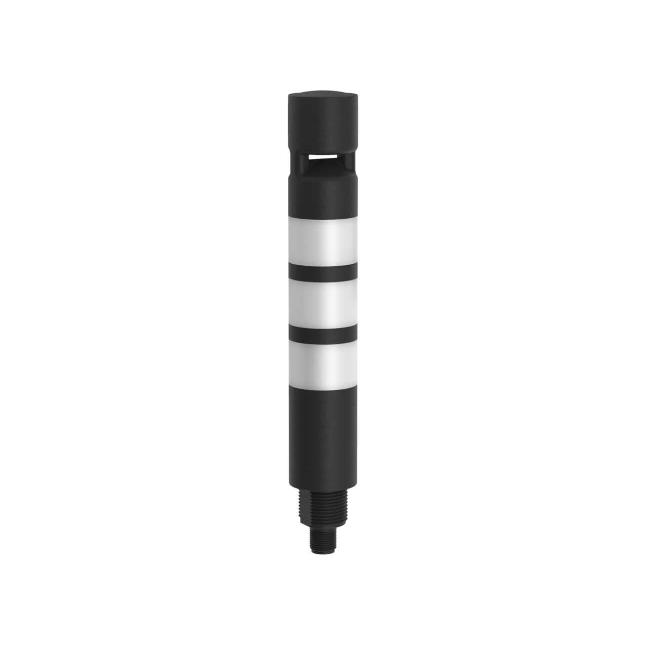Banner TL30BRWGXXAXQD TL30 Basic Tower Light; Black Housing: 3-Color Audible Indicator; Voltage: 12-30 V dc; Environ. Rating: IP65; Input: Bimodal; Colors: Red White Green; 5-pin M12 Integral QD TL30BRWGXXAXQD on Powermatic Associates