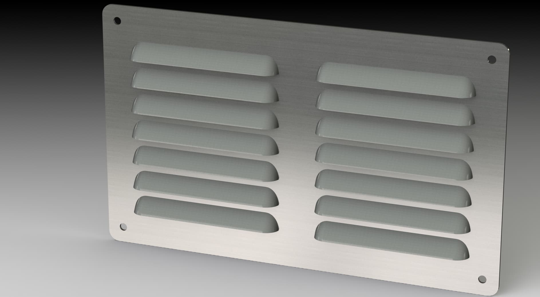 Saginaw Control SCE-AVK84SS Kit, S.S. Louver, Height:5.81", Width:9.50", Depth:0.43",  SCE-AVK84SS on Powermatic Associates