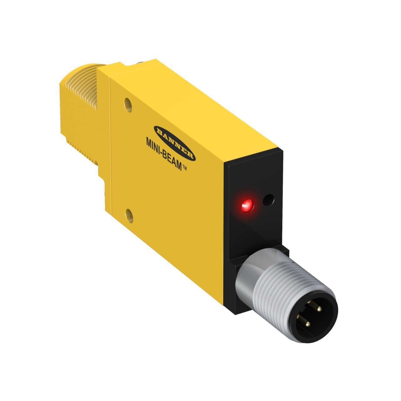 Banner SMA31EPDQD MINI-BEAM: Clear Plastic Detection System Emitter; Range: 0 - 0.3 m; Input: 24-240 V ac; Output: Not Applicable; 3-pin Micro Integral QD SMA31EPDQD on Powermatic Associates