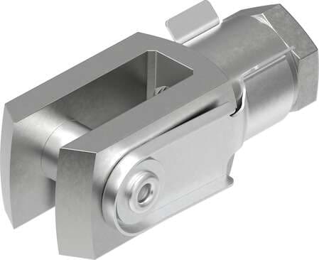 Festo 546552 rod clevis SG-UNF10-32-B With hexagon nut, for swivel cylinder mounting (piston-rod side). Size: UNF10-32, Based on the standard: (* DIN 71752, * ISO 8140), Corrosion resistance classification CRC: 1 - Low corrosion stress, Ambient temperature: -40 - 150  546552 on Powermatic Associates