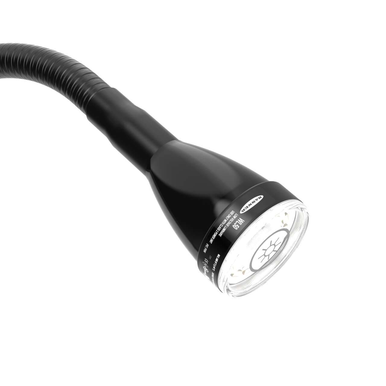 Banner K-FLX18-50TW12FQP Flex Arm Light 18 in; WL50 Touch; White: 5K; 1/2 in Base; Flange; 4-pin M12 Pigtail QD K-FLX18-50TW12FQP on Powermatic Associates