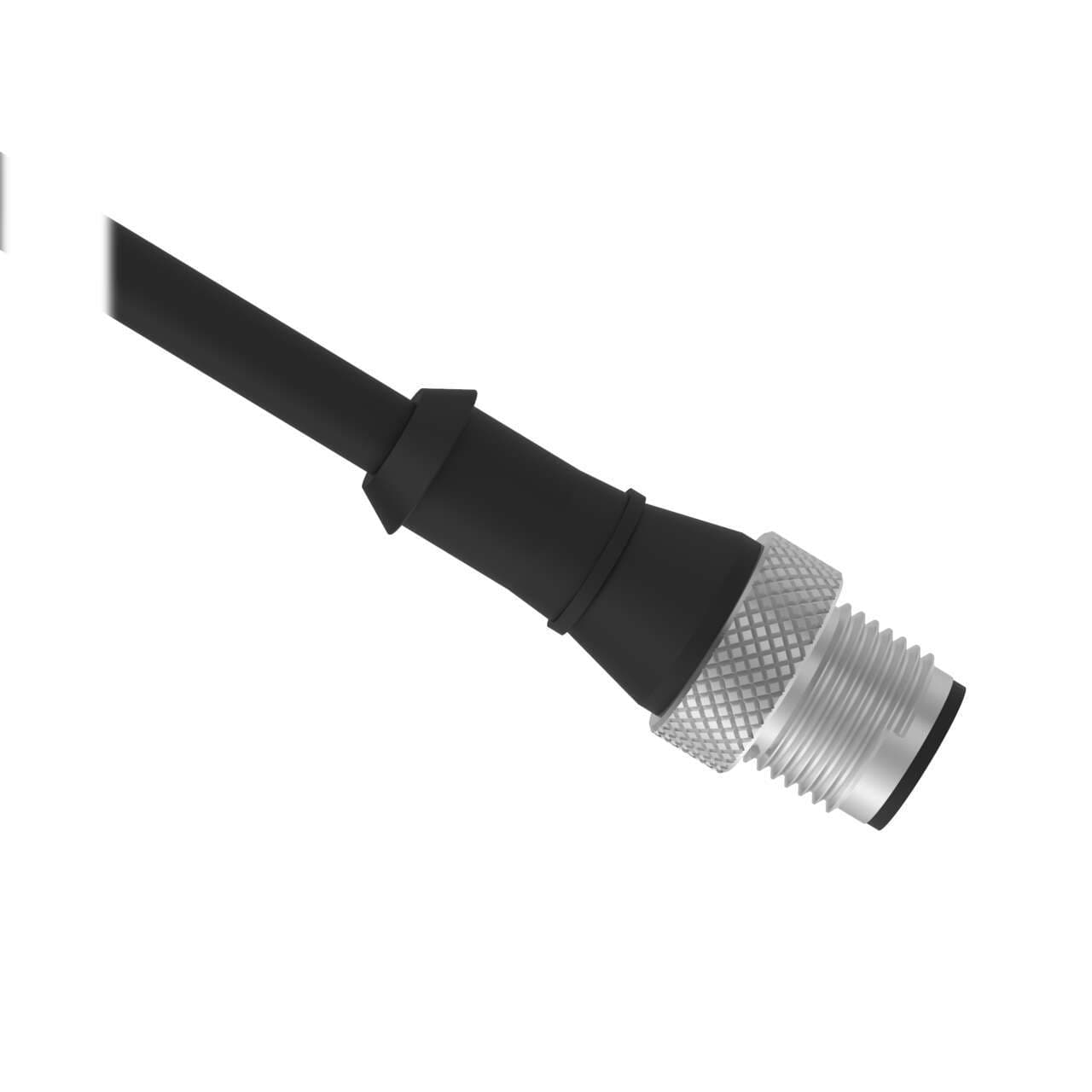 Banner BC-M12M8-24-5 Banner BC-M12M8-24-5 - Cordset: Single Ended M12; 8-pin Straight Male Connector; 5 m (16.4 ft) Black PVC Jacket; Nickel-Plated Brass Coupling Nut BC-M12M8-24-5 on Powermatic Associates