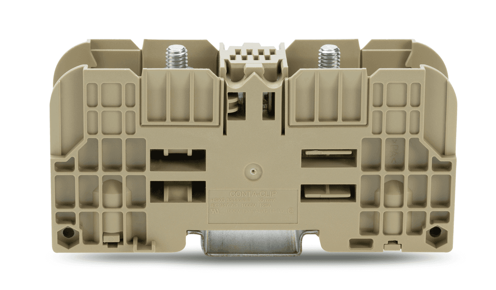 WAGO 884-3500 884-3500 WAGO - Stud terminal block; 35 mm²; with 2 stud bolts M6; 35,00 mm²; beige 884-3500 on Powermatic Associates