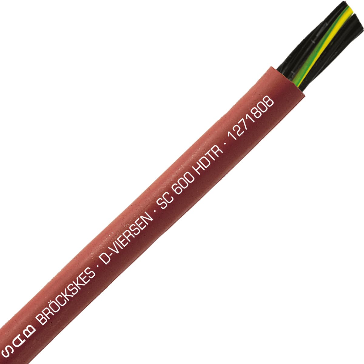 SAB 1271808 SC 600 HDTR - 18 AWG/8c, tear resistant high temperature silicone cable, UL, CSA, CE, RoHS 1271808 on Powermatic Associates