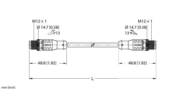 Turck ESRB-ESRB-A4.400-GC2K-2 ESRB-ESRB-A4.400-GC2K-2 Turck - ESRB-ESRB-A4.400-GC2K-2 Actuator and Sensor Cordset, Extension Cable ESRB-ESRB-A4.400-GC2K-2 on Powermatic Associates