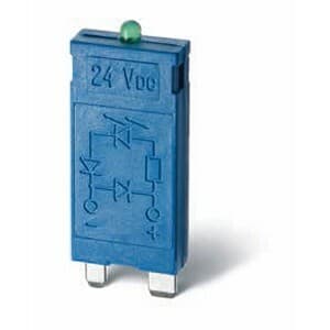 Finder 99.01.0.230.59 Finder 99.01.0.230.59 is a mounting accessory designed for use with a rated voltage range of 110-240Vdc and a control voltage range of 110-240Vac. It features a plug-in control voltage type and is identified by its blue power consumption indicator. 99.01.0.230.59 on Powermatic Associates