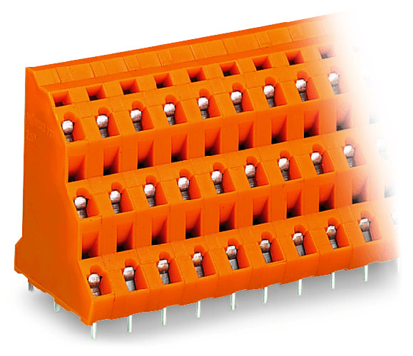 WAGO 737-608 737-608 WAGO - Triple-deck PCB terminal block; 2.5 mm²; Pin spacing 7.62 mm; 24-pole; CAGE CLAMP®; 2,50 mm²; orange 737-608 on Powermatic Associates