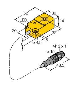 Turck TN-Q14-0.15-RS4.47T/C53 TN-Q14-0.15-RS4.47T/C53 Turck - TN-Q14-0.15-RS4.47T/C53 HF Read/Write Head, For Bus Line Topology with TBEN-* TN-Q14-0.15-RS4.47T/C53 on Powermatic Associates