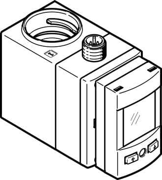 Festo 8036890 flow sensor SFAW-100T-X-E-PNLK-PNVBA-M12 For measuring and monitoring flow rate, volume and temperature of liquid media, flow measuring range 100l/min. Authorisation: (* RCM Mark, * c UL us - Listed (OL)), CE mark (see declaration of conformity): (* to EU 8036890 on Powermatic Associates