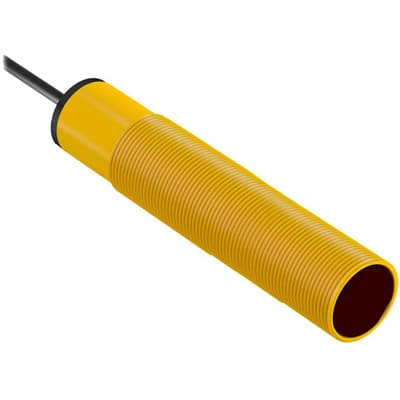 Banner S18RW3R W-30 Photo-electric sensor receiver with through-beam system / opposed mode - Banner Engineering (EZ-BEAM series - S18 AC series) - Part #30827 - Sensing range 20m - Infrared (IR) light (950nm) - 1 x digital output (Solid-state AC output; SPST contact type) (D S18RW3R W-30 on Powermatic Associates