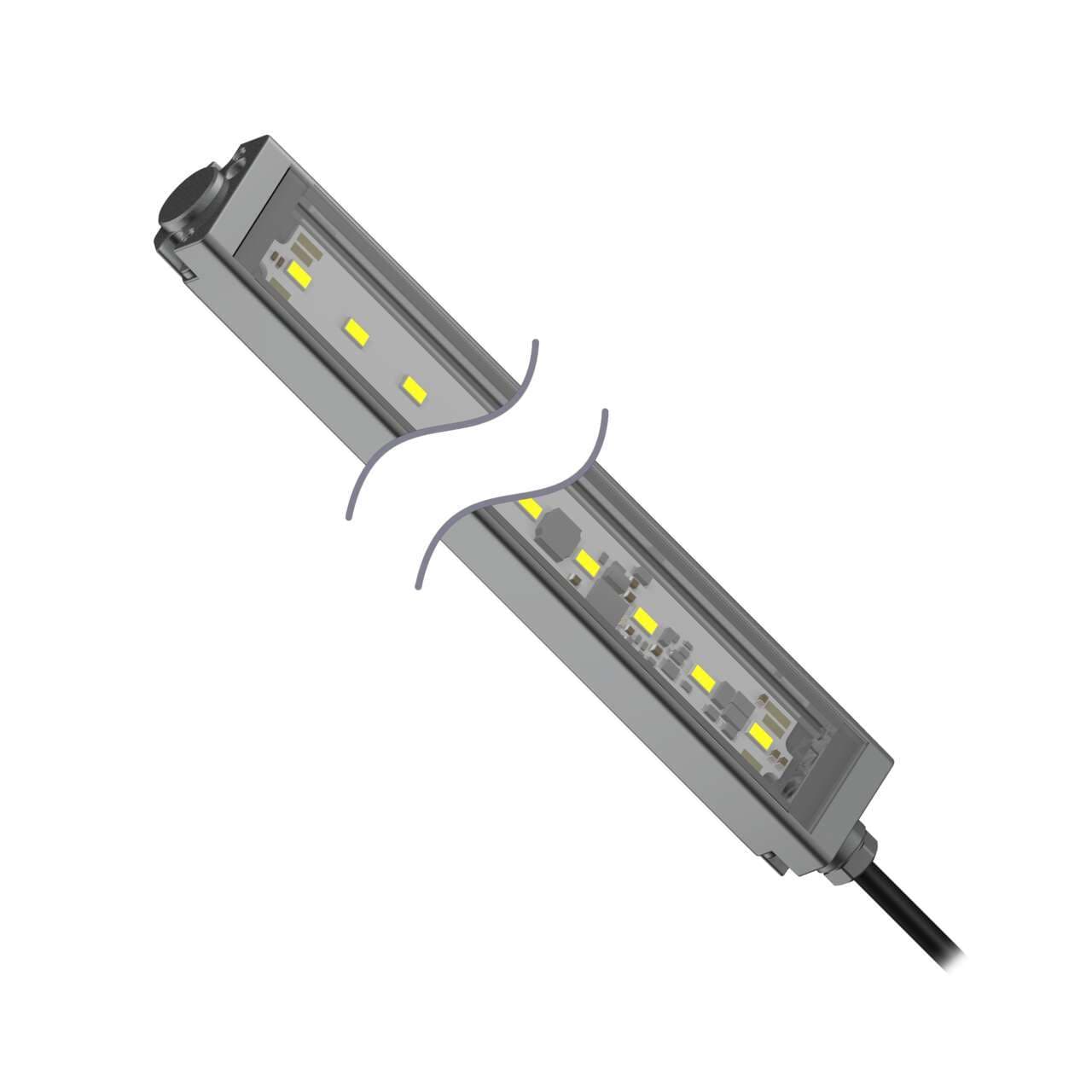 Banner WLS28-2XW570S WLS28-2 Work Light Strip; Length: 570 mm; Voltage: 12-30 V dc; Environmental Rating: IP67/IP69K; Color: White; 2 m (6.5 ft) Integral Cable WLS28-2XW570S on Powermatic Associates