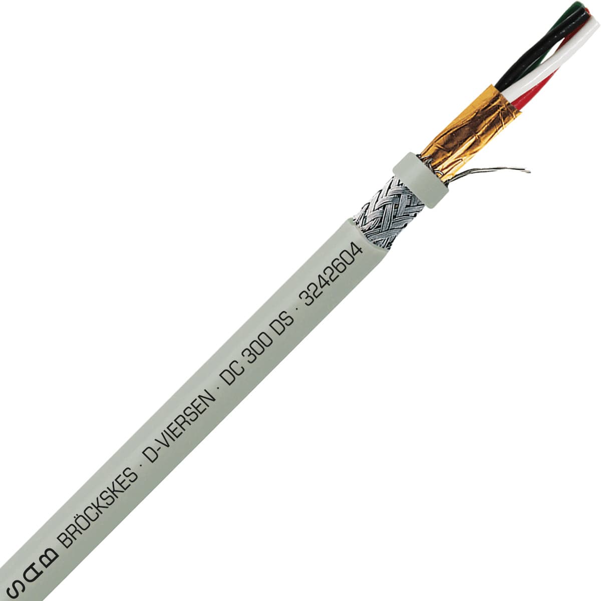 SAB 3242604 DC 300 DS - 26 AWG/4c, multi-conductor double shielded PVC signal and control cable, AWM 3242604 on Powermatic Associates