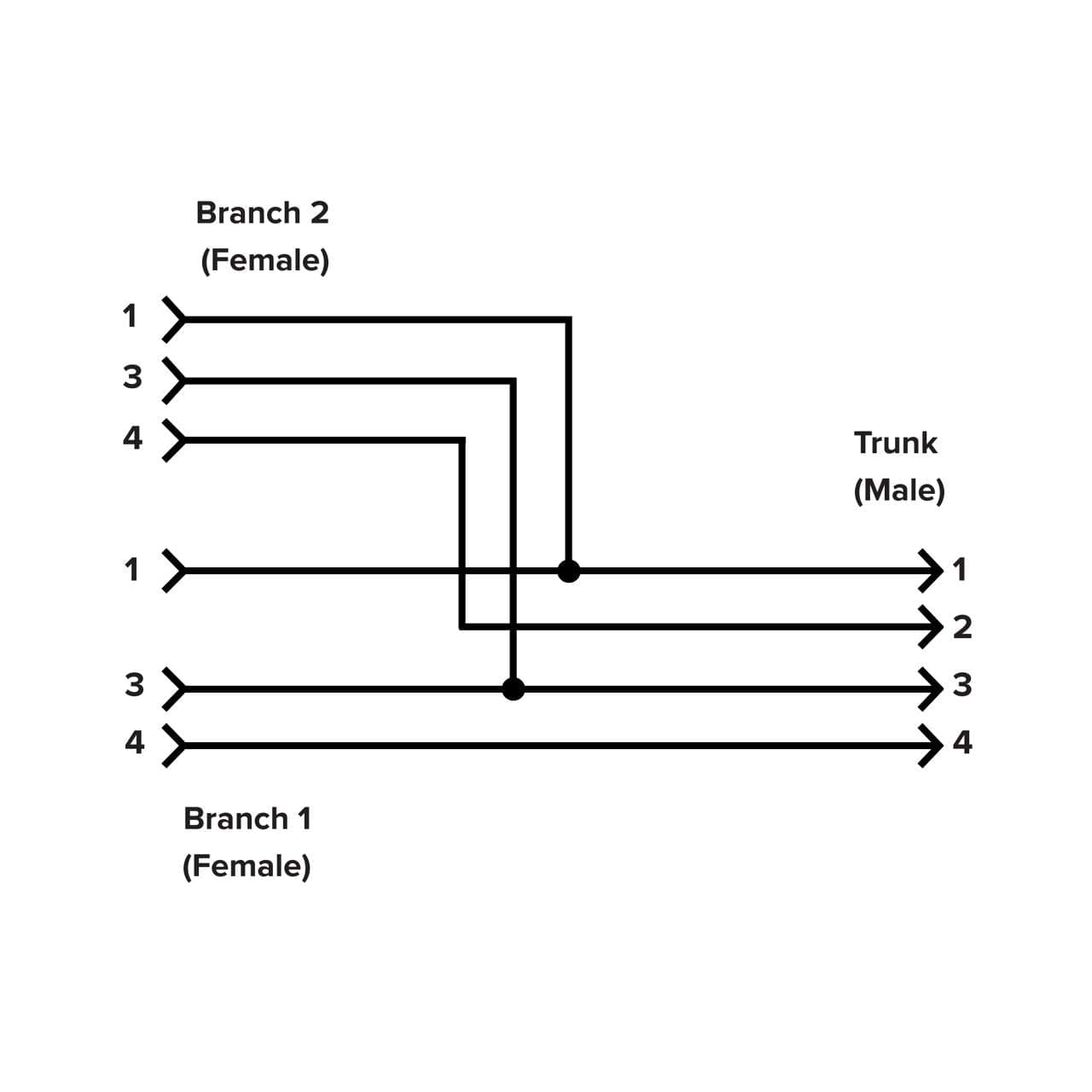 Banner CSA-M1246M1246 Banner CSA-M1246M1246 - Splitter Cable, 4-pin M12 Quick Disconnect; Straight Male Trunk 2 m; Two Straight Female Branches 2 m; Standard Wiring for Two Separate Black Wire Outputs CSA-M1246M1246 on Powermatic Associates