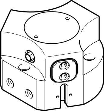 Festo 1163043 three-point gripper HGDD-50-A Size: 50, Stroke per gripper jaw: 8 mm, Max. replacement accuracy: <: 0,2 mm, Max. angular gripper jaw backlash ax,ay: <: 0,1 deg, Max. gripper jaw backlash Sz: <: 0,05 mm 1163043 on Powermatic Associates