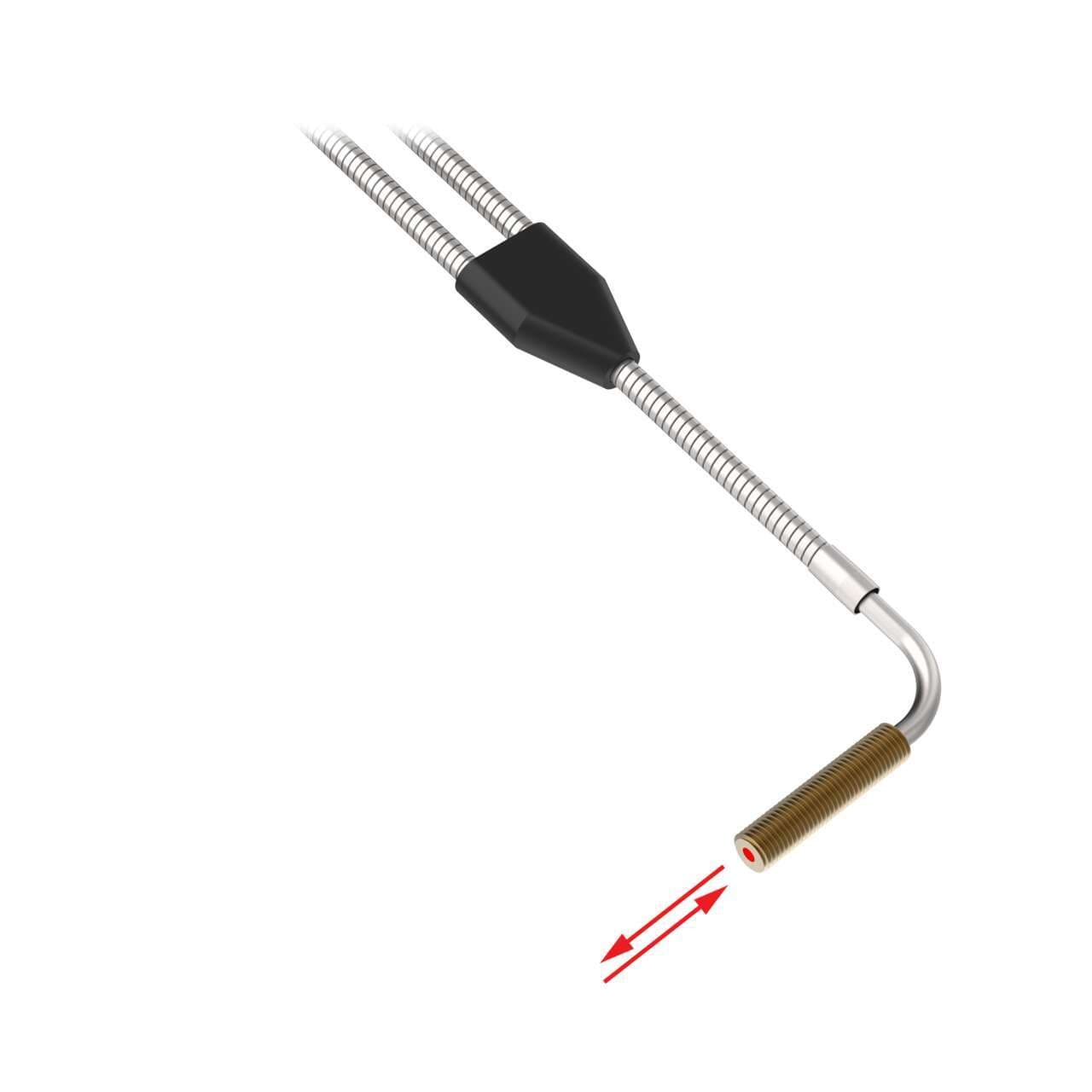 Banner BAT23S Diffuse Mode Bifurcated Glass Fiber 36 long; 0.125 dia. Bundle; Stainless Steel Sheath; Right angle threaded sensing tip BAT23S on Powermatic Associates