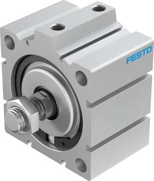 Festo 188342 short-stroke cylinder ADVC-100-20-A-P-A For proximity sensing, piston-rod end with male thread. Stroke: 20 mm, Piston diameter: 100 mm, Based on the standard: (* ISO 6431, * Hole pattern, * VDMA 24562), Cushioning: P: Flexible cushioning rings/plates at b 188342 on Powermatic Associates