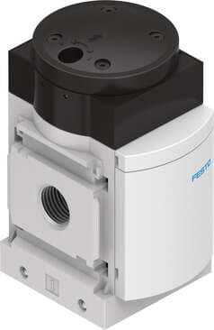 Festo 529817 soft-start valve MS6-DL-1/2 Pneumatic, for gradual pressure build-up, direction of flow: from left to right. Exhaust-air function: throttleable, Type of actuation: pneumatic, Assembly position: Any, Manual override: None, Design structure: Piston seat 529817 on Powermatic Associates