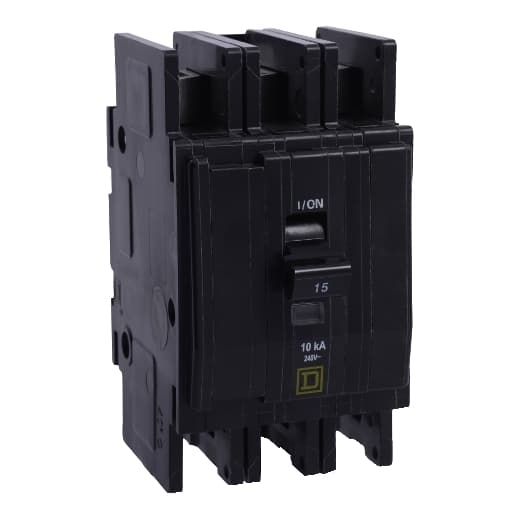Schneider Electric QOUR3203100 Square D by Schneider Electric QOUR3203100 is a miniature circuit breaker (MCB) designed for unit mount installation. It features a 3-pole configuration and is rated for a current of 20A. This MCB is equipped with slotted box lugs connections for both load and line sides, accommodating a cross-section of 14-2AWG for 1 cable Al/Cu. It operates at a rated voltage of 48Vdc and 120V/240V AC, with a short circuit breaking rating of 10kA at 240Vac and 5kA at 48Vdc. The terminals are of the box lugs type. QOUR3203100 on Powermatic Associates