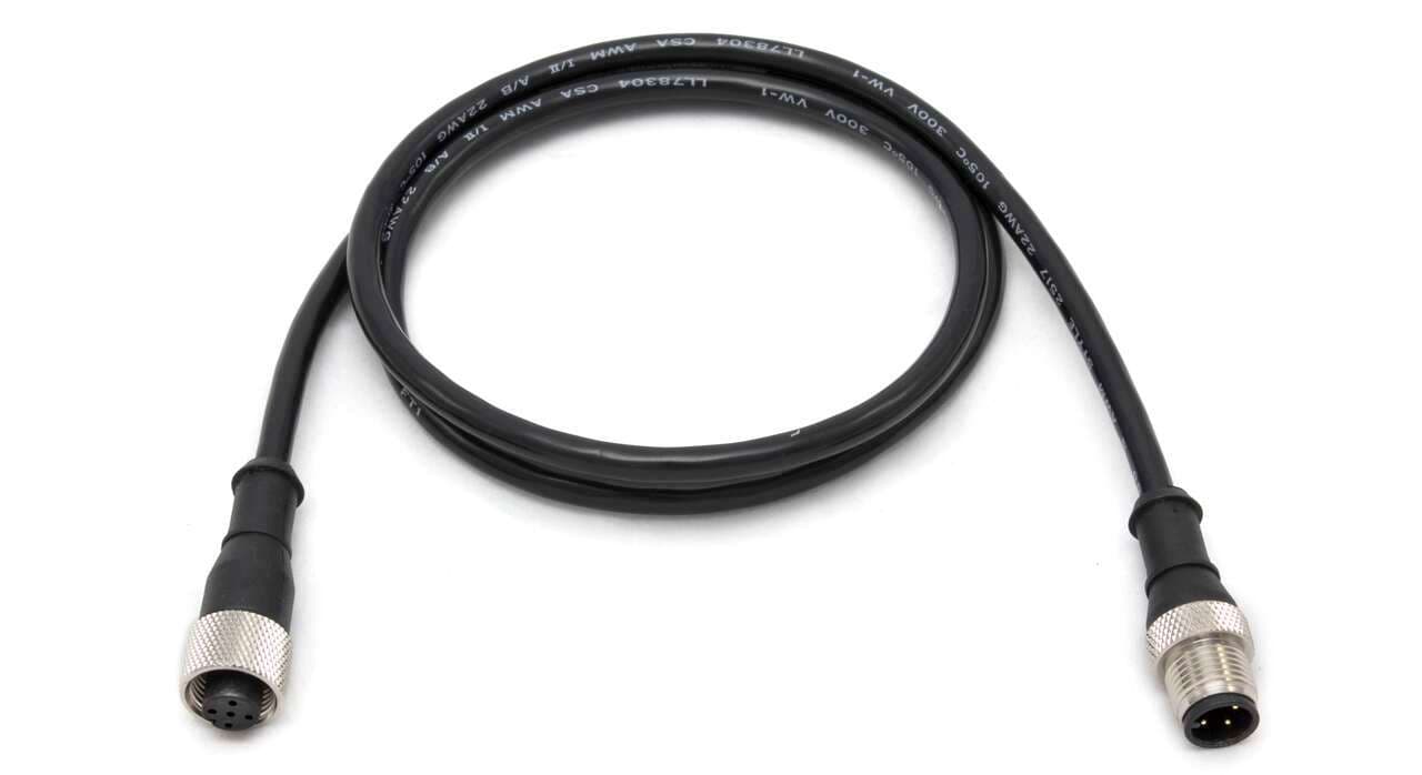 Banner MQDEC-406SS Double-Ended M12 Cable 1.8 m; 4-pin Straight Female; 4-pin Straight Male; 1.83 m 4x22 Black PVC Jacket; Nickel-Plated Brass Coupling Nuts MQDEC-406SS on Powermatic Associates