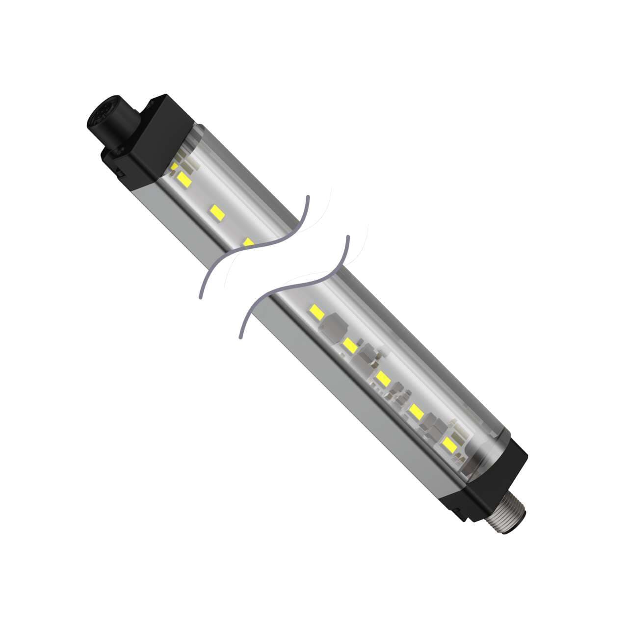 Banner WLS28-2CW990L25XQ WLS28-2 Work Light Strip; Length: 990 mm; Voltage: 12-30 V dc; Environmental Rating: IP50; Color: White; 25 Deg Lens; Cascadable; 4-pin M12 Integral QD WLS28-2CW990L25XQ on Powermatic Associates