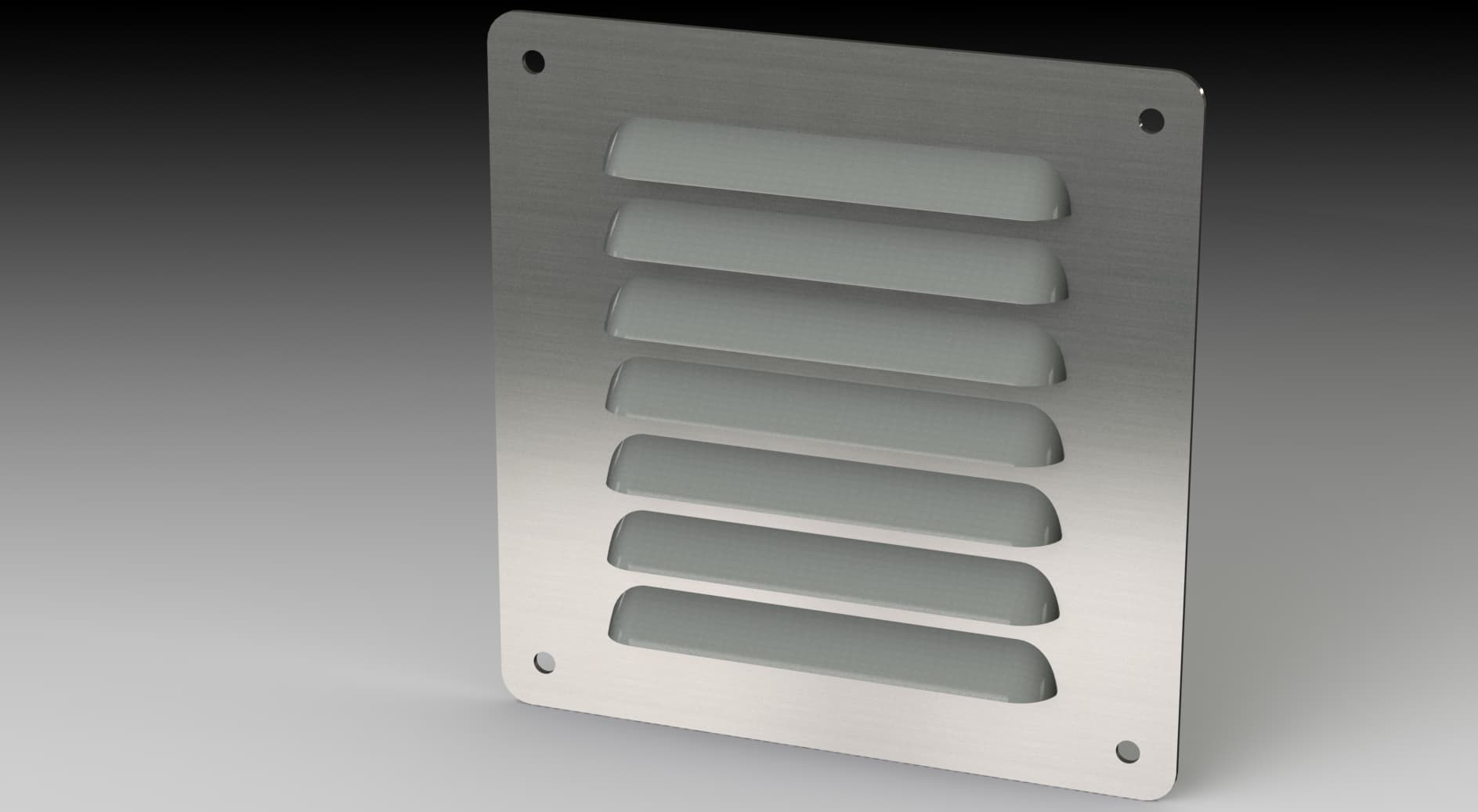 Saginaw Control SCE-AVK44SS Kit, S.S. Louver, Height:5.63", Width:5.50", Depth:0.43",  SCE-AVK44SS on Powermatic Associates