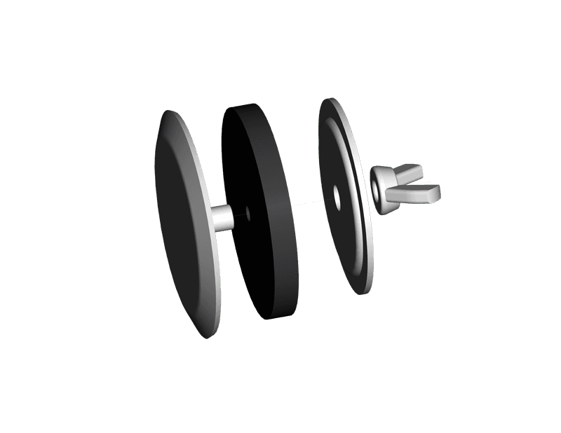 Saginaw Control SCE-ASPBG-05 Plug, Hole, Height:1.40", Width:1.40", Depth:0.50",  SCE-ASPBG-05 on Powermatic Associates