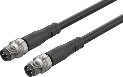 Festo 8065123 connecting cable NEBC-D8G4-ES-0.5-N-S-D8G4-ET Based on the standard: EN 61076-2-114, Cable identification: Without inscription label holder, Connection frequency: 100, Product weight: 43 g, Electrical connection 1, function: Controller side 8065123 on Powermatic Associates