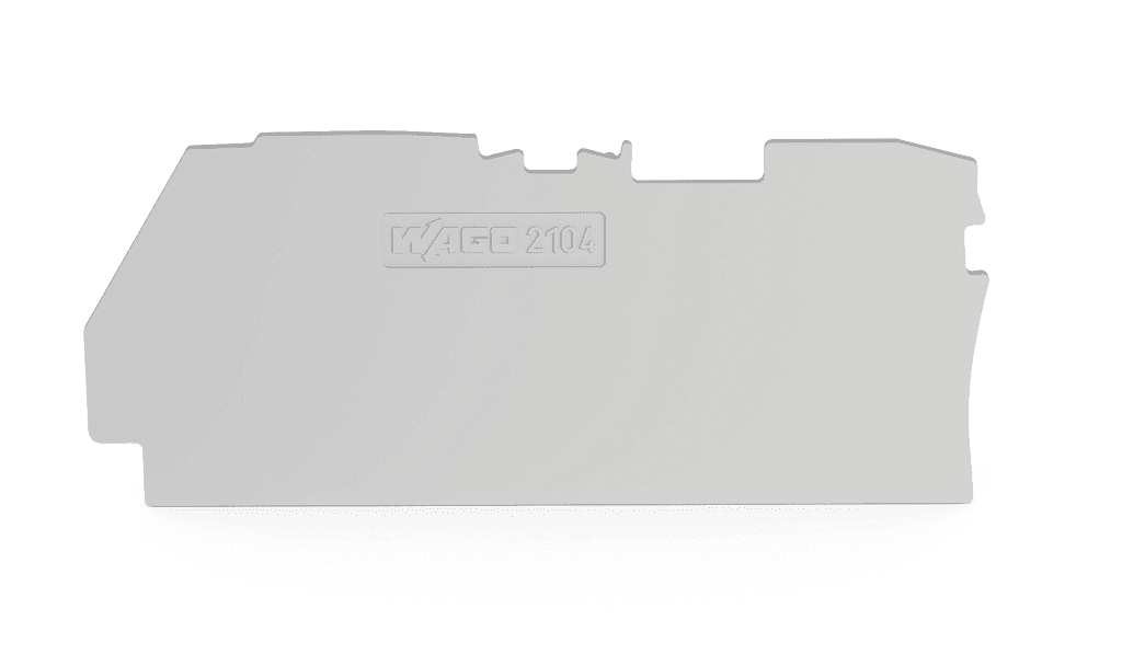 WAGO 2104-1291 2104-1291 WAGO - End and intermediate plate; 1 mm thick; gray 2104-1291 on Powermatic Associates