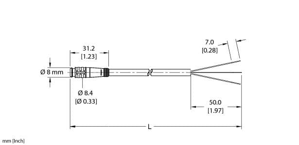 Turck PSG 3-2 PSG 3-2 Turck - PSG 3-2 Actuator and Sensor Cordset, Connection Cable PSG 3-2 on Powermatic Associates