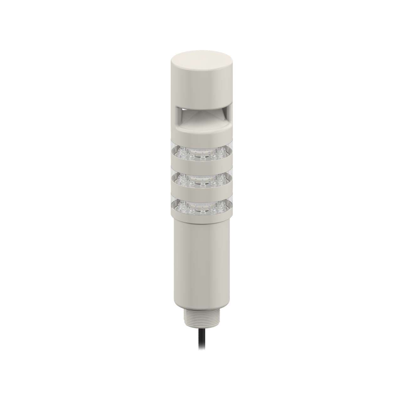 Banner TL50BLZGYRAOS Beacon Tower Light: 3-Color Sealed; Omnidirectional Continuous Audible Indicator; Voltage: 100-240 V ac; Environmental Rating: IP67; Colors: Green Yellow Red; 2 m (6.5 ft) Integral Cable TL50BLZGYRAOS on Powermatic Associates