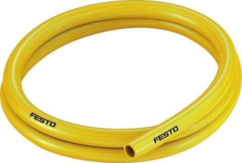 Festo 567976 plastic tubing PUN-H-5/8-GE-150-CB Approved for use in food processing (hydrolysis resistant) Outer diameter, inches: 5/8, Bending radius relevant for flow rate: 0,288 Fuß, Min. bending radius: 0,125 Fuß, Tubing characteristics: Suitable for energy chains 567976 on Powermatic Associates