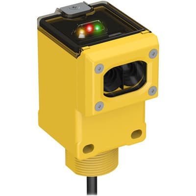 Banner Q45BB6D W-30 Photo-electric sensor with diffuse mode - Banner Engineering (Q series - Q45BB6) - Part #38468 - Sensing range 450mm - Infrared (IR) light (880nm) - 1 x digital output (PNP/NPN transistor) (Light-ON or Dark-ON operation) - Supply voltage 10Vdc-30Vdc (12Vd Q45BB6D W-30 on Powermatic Associates