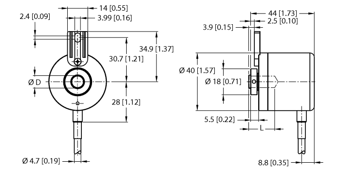 Turck REI-E-112I8T-2B2500-C REI-E-112I8T-2B2500-C Turck - REI-E-112I8T-2B2500-C Incremental Encoder, Efficiency Line REI-E-112I8T-2B2500-C on Powermatic Associates