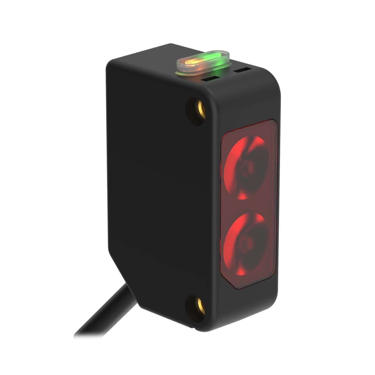 Banner Q20PFF100 WORLD-BEAM Q20 Series: Fixed-Field; Range: 100 mm; Input 10-30 V dc; Output: Complementary Solid-State PNP; 2 m (6.5 ft) Cable Q20PFF100 on Powermatic Associates