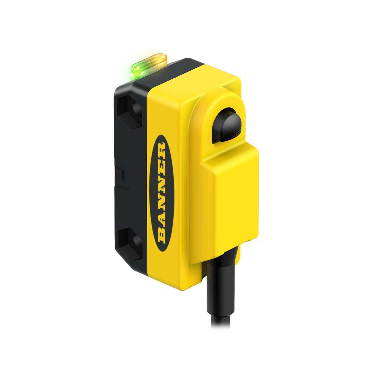 Banner QS18EP6DBQ5 WORLD-BEAM QS18 Expert Series: Diffuse; Range: 500 mm; Input: 10-30 V dc; Output: PNP; 150 mm (6 in) M12 Pigtail QD QS18EP6DBQ5 on Powermatic Associates