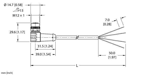 Turck EKWB-A4.400-GU2K-2 EKWB-A4.400-GU2K-2 Turck - EKWB-A4.400-GU2K-2 Actuator and Sensor Cordset, Connection Cable EKWB-A4.400-GU2K-2 on Powermatic Associates