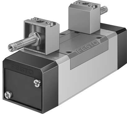 Festo 535985 solenoid valve MFH-5/3B-D-2-S-C-EX With manual override, without solenoid coil or socket. Solenoid coil and socket should be ordered separately. Valve function: 5/3 pressurised, Type of actuation: electrical, Width: 54 mm, Standard nominal flow rate: 2300 535985 on Powermatic Associates