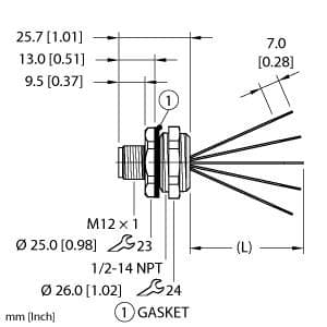 Turck EFSBH-A5.500.8-2 EFSBH-A5.500.8-2 Turck - EFSBH-A5.500.8-2 Actuator and Sensor Receptacle, Front Mount EFSBH-A5.500.8-2 on Powermatic Associates