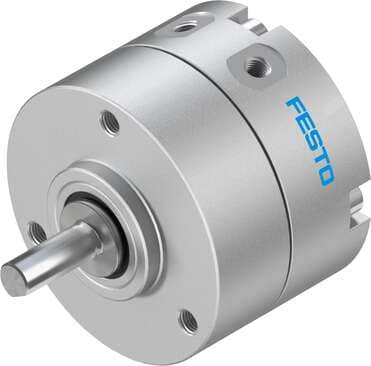 Festo 1845707 semi-rotary drive DRVS-6-180-P Size: 6, Cushioning angle: 0,5 deg, Swivel angle: 0 - 180 deg, Cushioning: P: Flexible cushioning rings/plates at both ends, Assembly position: Any 1845707 on Powermatic Associates