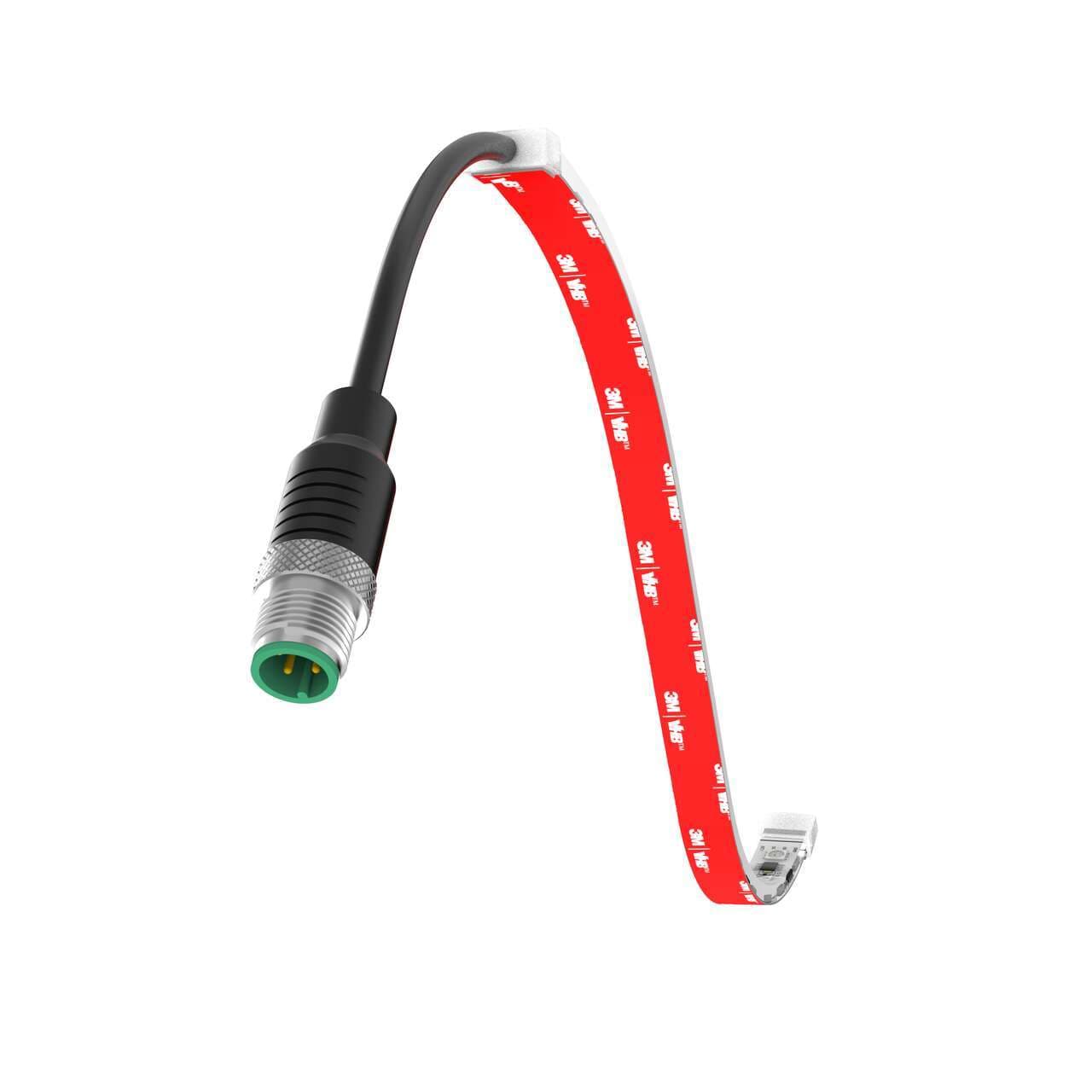 Banner WLF12PXRGB300SQP WLF12 Pro Flexible Strip: 300 mm; 12 V dc or 12-30 V dc when using LC25 LED Controller; IP66, IP67, IP69K; RGB; Clear; Non-Cascadable; 150 mm (6 in) 4-pin M12 PVC Pigtail QD WLF12PXRGB300SQP on Powermatic Associates