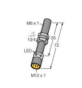 Turck BI2-G08-AP6X-H1341 BI2-G08-AP6X-H1341 Turck - BI2-G08-AP6X-H1341 Inductive Sensor BI2-G08-AP6X-H1341 on Powermatic Associates