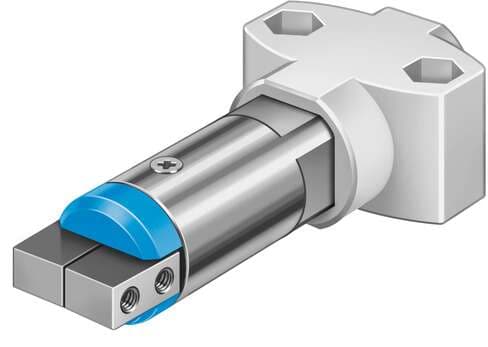 Festo 185696 angle gripper HGWM-08-EZ-G6 Micro, stroke compensation. Size: 8, Max. angular gripper jaw backlash ax,ay: 0,5 deg, Max. gripper jaw backlash Sz: 0,03 mm, Max. opening angle: 14 deg, Repetition accuracy, gripper: <: 0,02 mm 185696 on Powermatic Associates