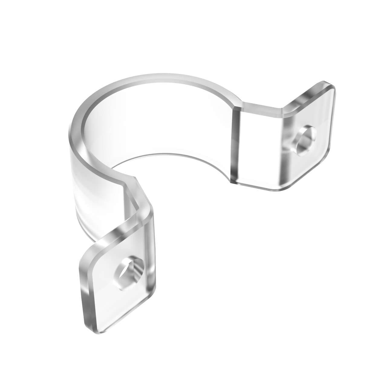 Banner LMBWLS27EC Bracket: For Use with WLS27; End Clamp; Set of Two Brackets; Clear Copolyester; Designed for M5 or No. 10 Mounting Hardware LMBWLS27EC on Powermatic Associates