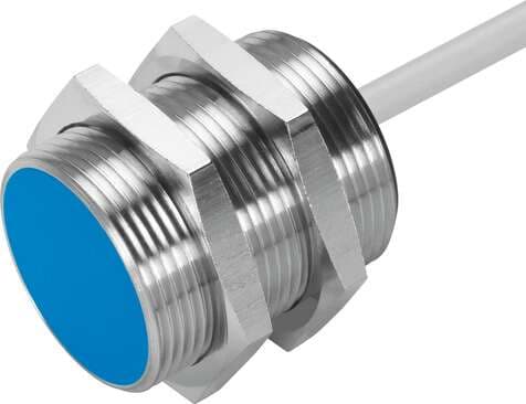 Festo 150438 proximity sensor SIEN-M30B-PO-K-L Inductive, with standard switching distance. Conforms to standard: EN 60947-5-2, Authorisation: (* RCM Mark, * c UL us - Listed (OL)), CE mark (see declaration of conformity): to EU directive for EMC, Materials note: (* F 150438 on Powermatic Associates