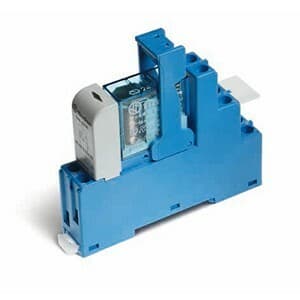 Finder 48.52.8.120.0060 Electromechanical interface relay module pre-assembled with socket base and ejector - with LED indicator - Finder (48 series) - Control coil voltage 120Vac (50Hz/60Hz) - 2 poles (2P) - 2C/O / DPDT (Double Pole Double Throw) contact - Rated current 8A (250 48.52.8.120.0060 on Powermatic Associates