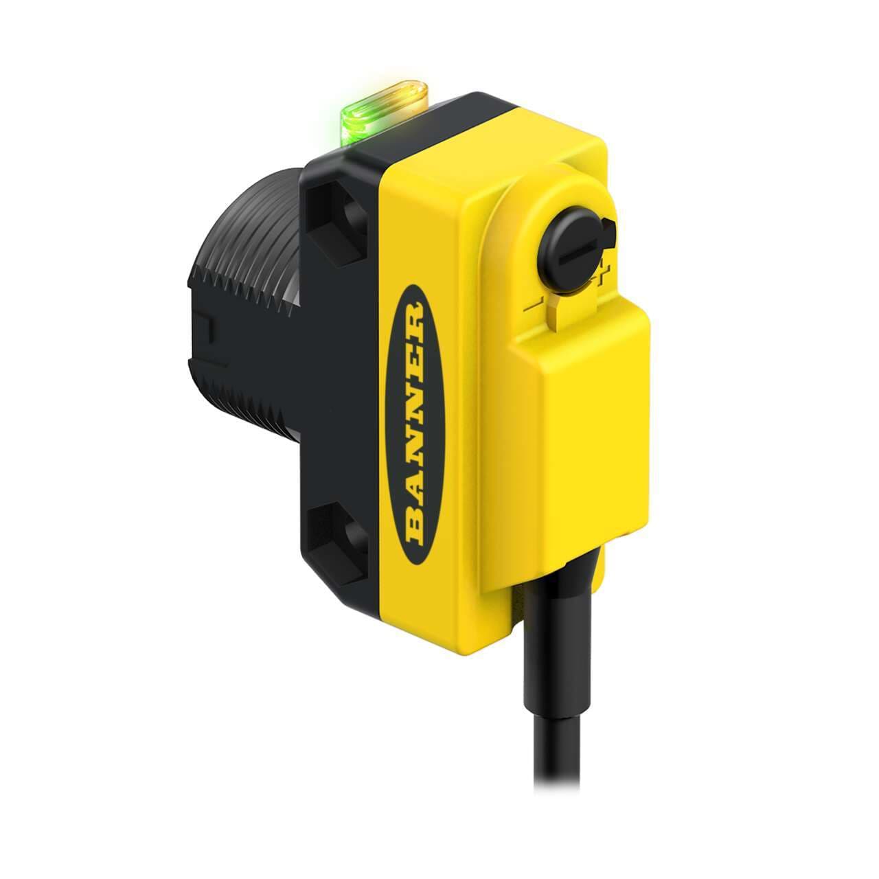 Banner QS18VP6LD WORLD-BEAM QS18 Series: Laser Diffuse; Range: 300 mm; Input: 10-30 V dc; Output: Complementary Solid-State PNP; 2 m (6.5 ft) Cable QS18VP6LD on Powermatic Associates