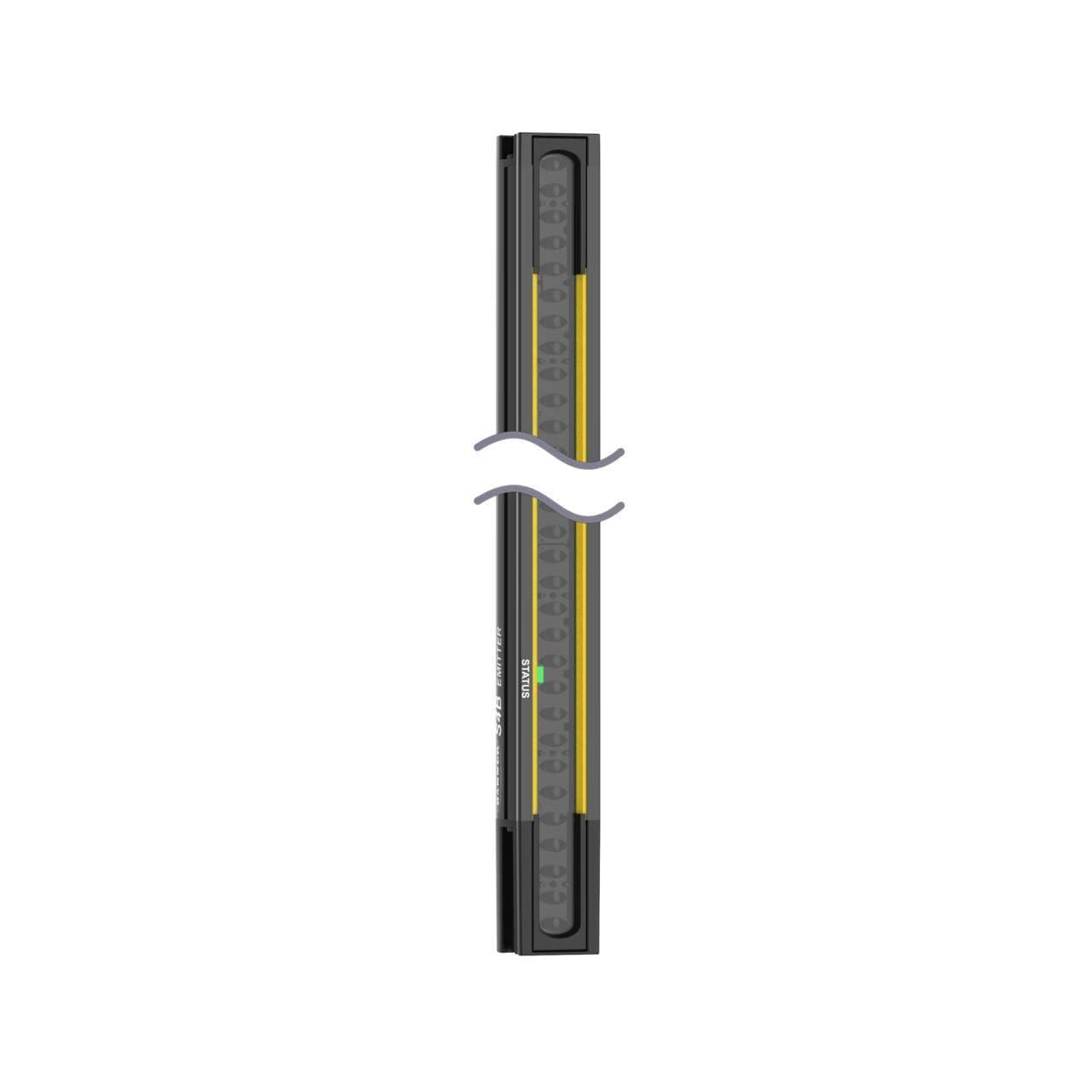 Banner S4BE14-750-S Banner S4BE14-750-S - S4B SLC, Emitter; Resolution: 14 mm; Range 12 m; Defined Area: 750 mm (29.5 in); Housing: Black; Connection: Removable Disconnect (RD); Mounting Hardware and Cable/M12 Pigtail Ordered Separately S4BE14-750-S on Powermatic Associates