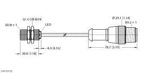 Turck BI5-G18K-AN6X-2-RS4T BI5-G18K-AN6X-2-RS4T Turck - BI5-G18K-AN6X-2-RS4T Inductive Sensor BI5-G18K-AN6X-2-RS4T on Powermatic Associates