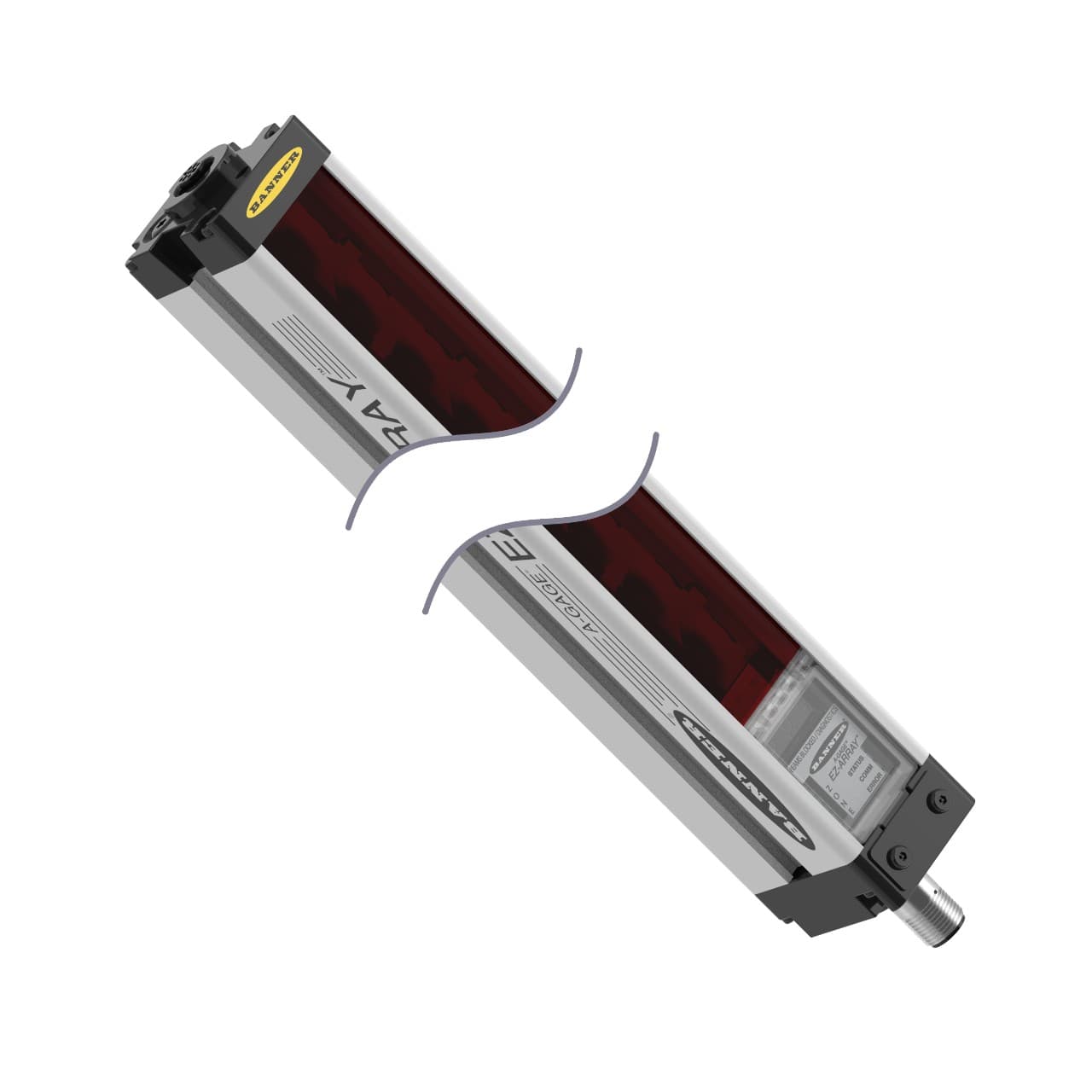 Banner EA5R2100NUXMODQ EZ-ARRAY Receiver: 2100mm (82.7 in.), Range: (matching emitter sold separately) 400 mm - 4 m; Input: 12-30 V dc, Outputs: 2 Solid-State NPN 2 Analog 0-10 V EIA-485, Euro 8-pin Quick-Disconnect EA5R2100NUXMODQ on Powermatic Associates
