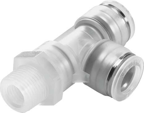 Festo 133068 push-in L-fitting NPQP-LQ-R38-Q10-FD-P10 Size: Standard, Nominal size: 5,8 mm, Container size: 10, Design structure: Push/pull principle, Temperature dependent operating pressure: -0,95 - 10 bar 133068 on Powermatic Associates